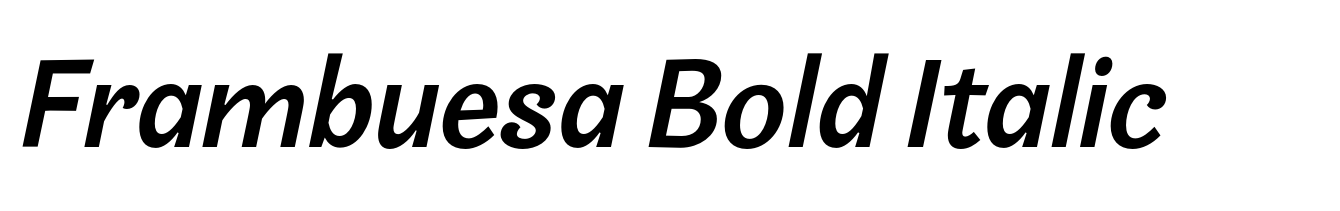 Frambuesa Bold Italic